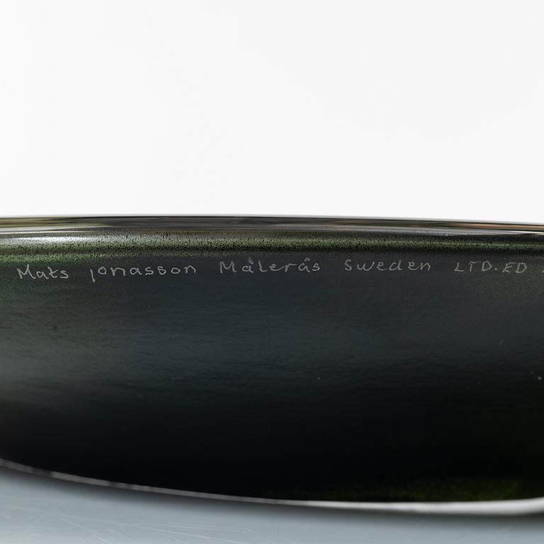 Mats Jonasson, a glass sculpture "Woodland Lake", Målerås Glasbruk, Sweden.