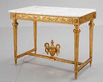 A Gustavian late 18th century console table.