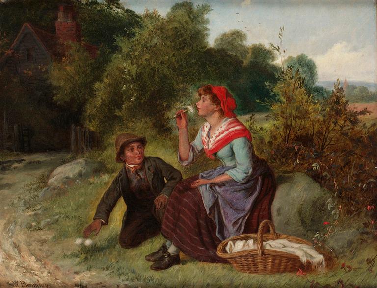 William Bromley, Pastoral scen med rastande par.