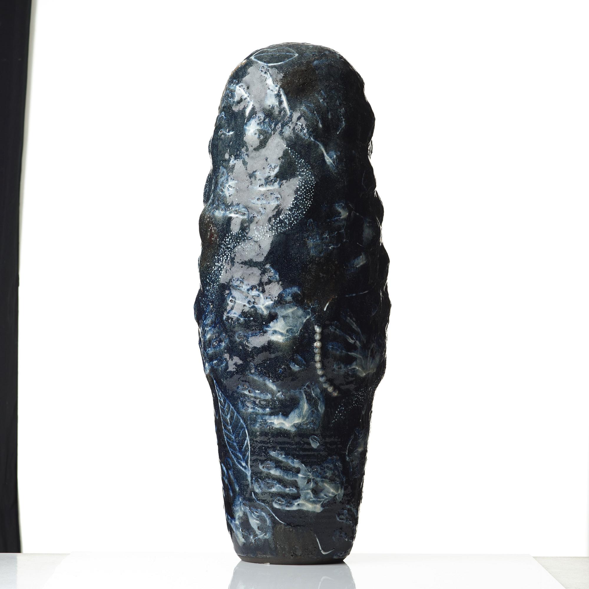 Eva Bengtsson, a stoneware floor vase, Frillesås, Sweden.