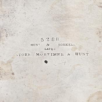 An English Silver Salver, mark of John Samuel Hunt, London 1851.