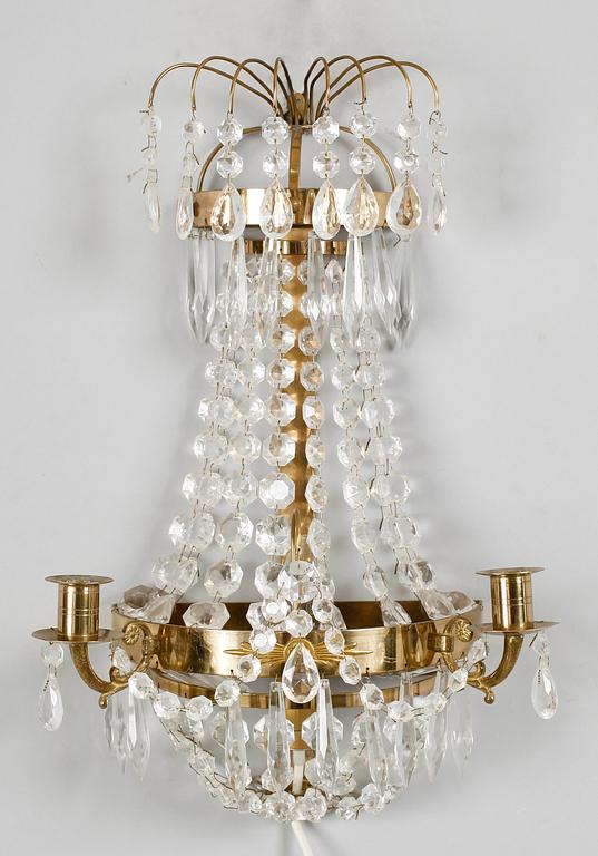 VÄGGLYSTER, empirestil, 1900-talets mitt.