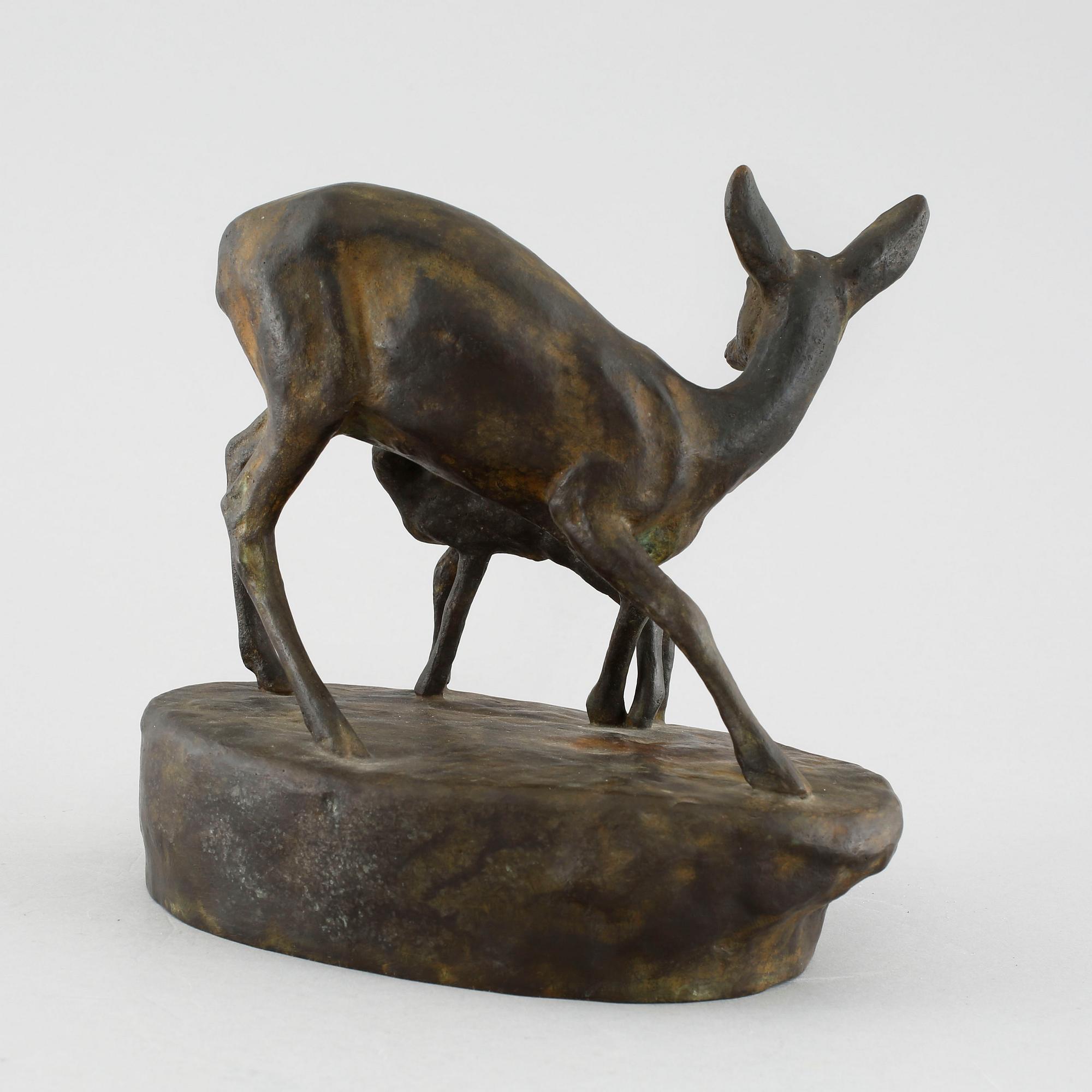 ARVID KNÖPPEL, sculpture, bronze, signed.