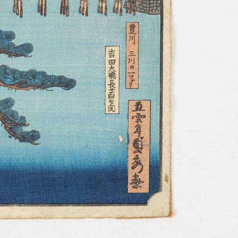 Utagawa Sadahide, färgträsnitt, Japan, 1865.