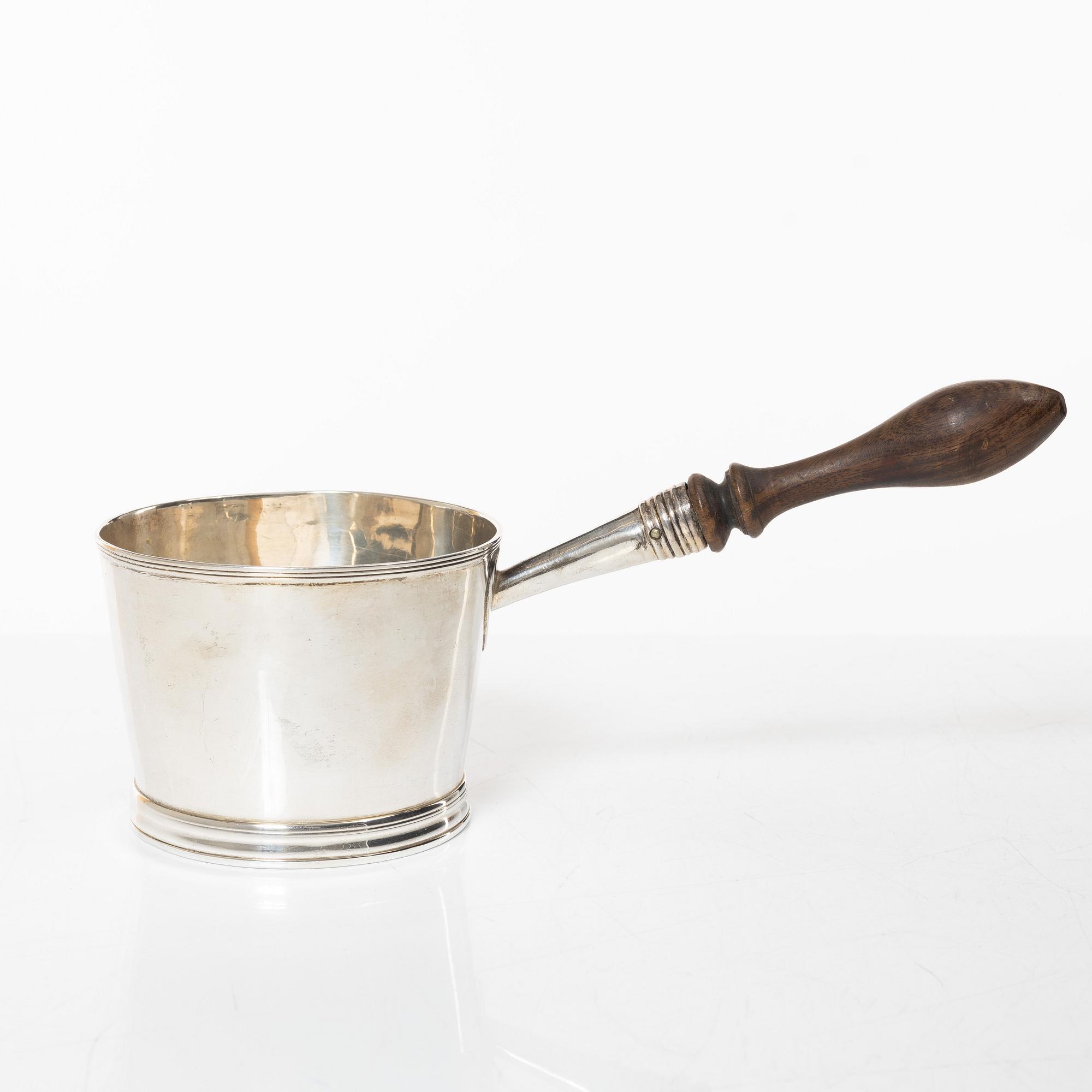 An English silver Brandypan, London 1797, Swedish import mark.