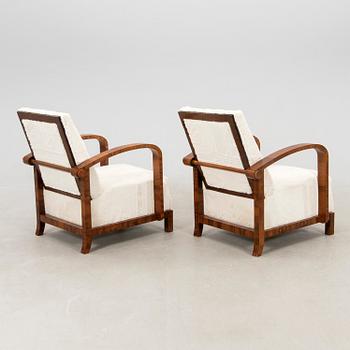 Armchairs, a pair of Art Deco, first half of the 20th century.