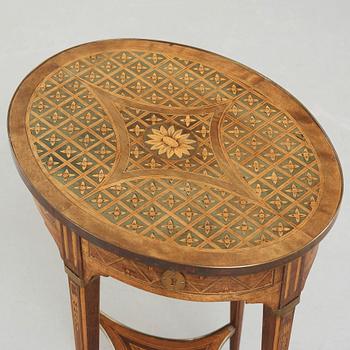 A Gustavian table by Anders Lundelius 1783.