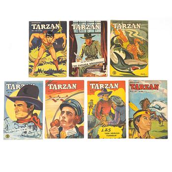 Comic books, 21 pieces, “Tarzan”, 1952.