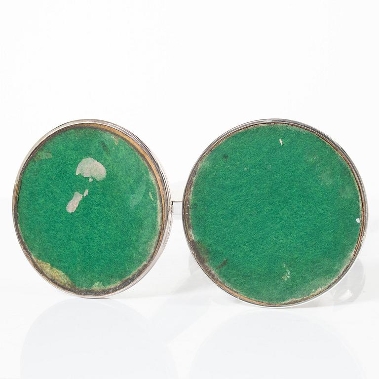 Ljusstakar, ett par, silver, MGAB, Uppsala, 1967.