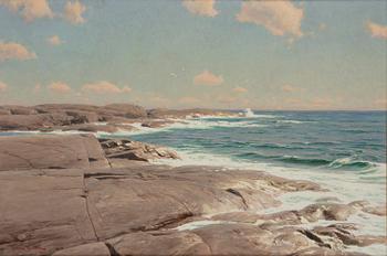 799. Johan Krouthén, Cliffs by the sea, Marstrand.