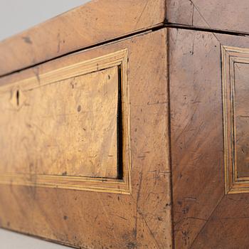 A 19th century wooden box.