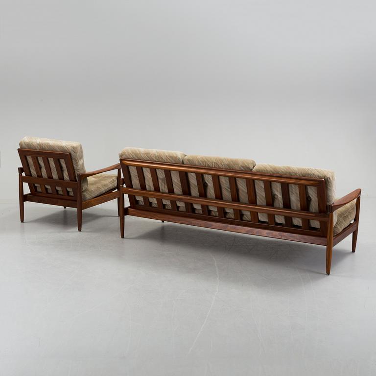 A 'Kolding' easy chair and a sofa by Erik Wörtz, IKEA.
