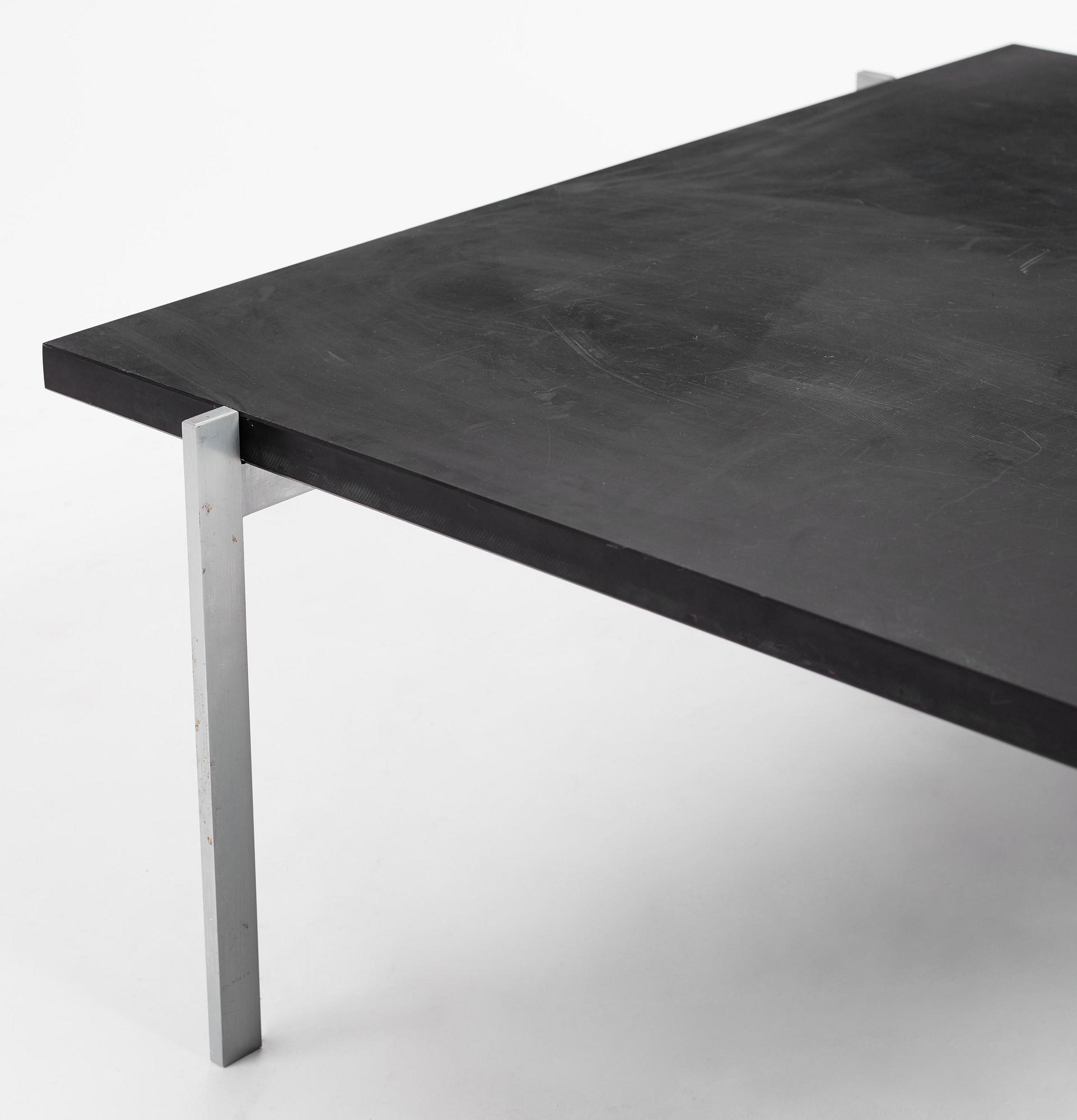 Poul Kjaerholm, a "PK61" coffee table, E. Kold Christensen, Denmark.