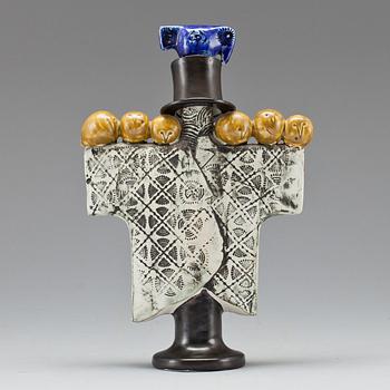 FIGURIN, stengods, "Fågelskrämma", Lisa Larson, Gustavsberg.