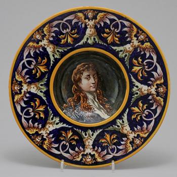 FAT, fajans, sannolikt Italien, 1800-tal.