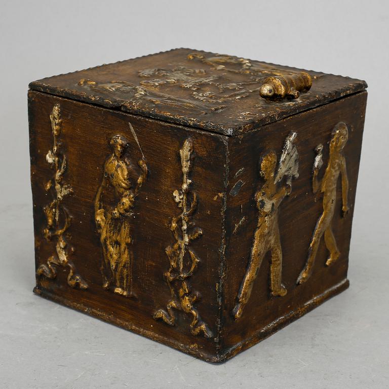 TOBAKSBURK, gjutjärn, 1800-tal.