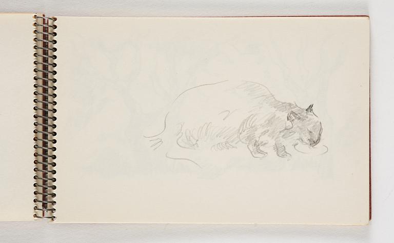 Lotte Laserstein, 10 små skissblock med teckningar.