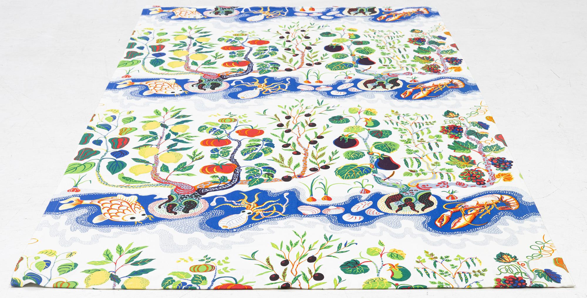 Josef Frank, a curtain, 'Italian Dinner', Svenskt Tenn.