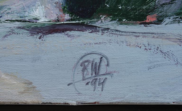 WENNSTRÖM, BERNDT, olja på duk, sign. o dat -94.