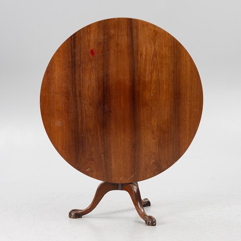 A folding table, England, late 19th Century.
