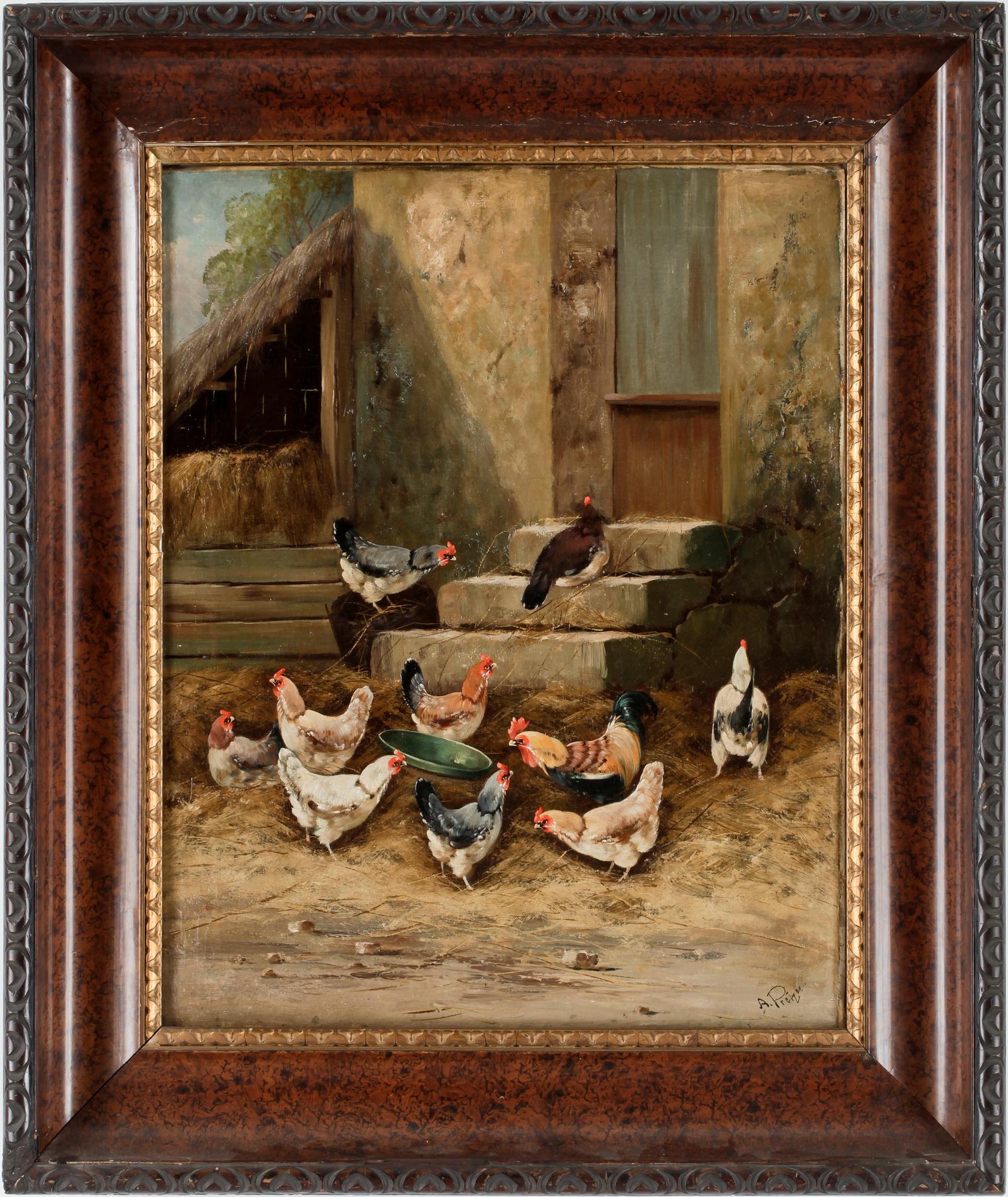 ALFRED PREHN, olja på duk. Sign.