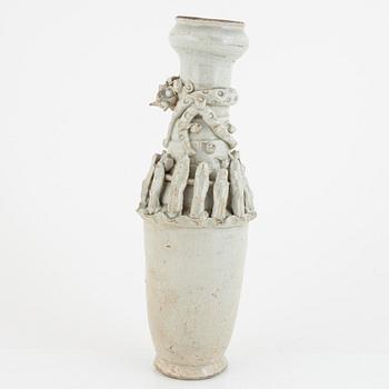 A Qingbai molded vase, Song/Yuan.