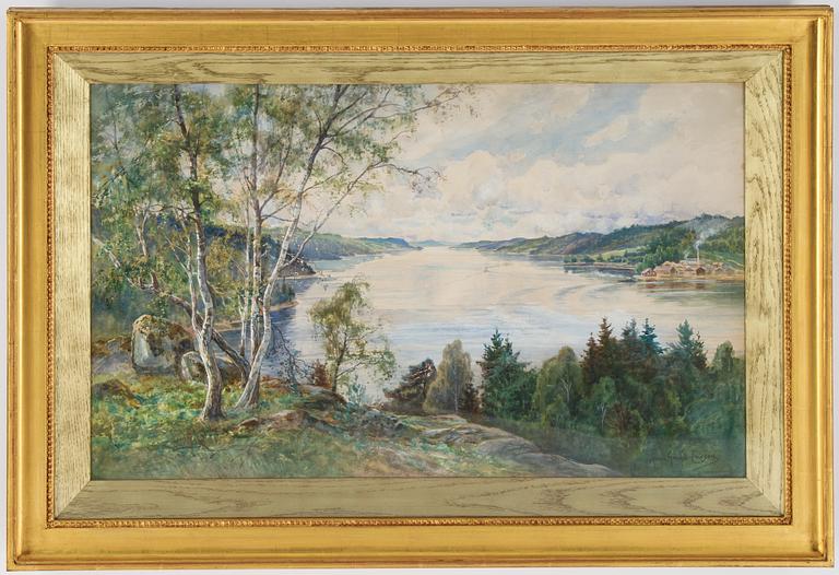 Anna Gardell-Ericson, akvarell, signerad.