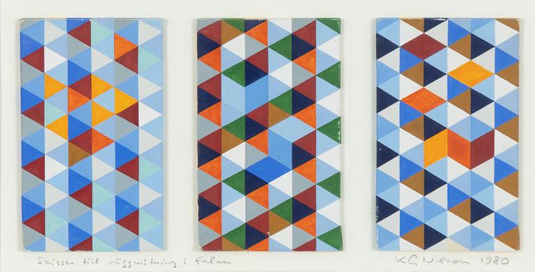 KG Nilson, "Skissen till väggmålning i Falun".