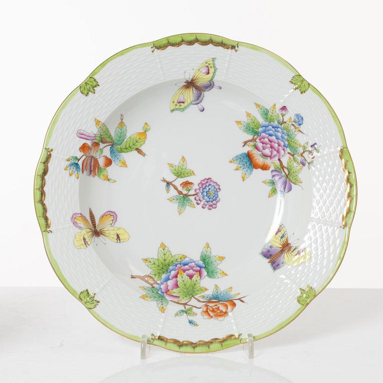 A 68-piece 'Queen Victoria' dinner service, Herend, Hungary.