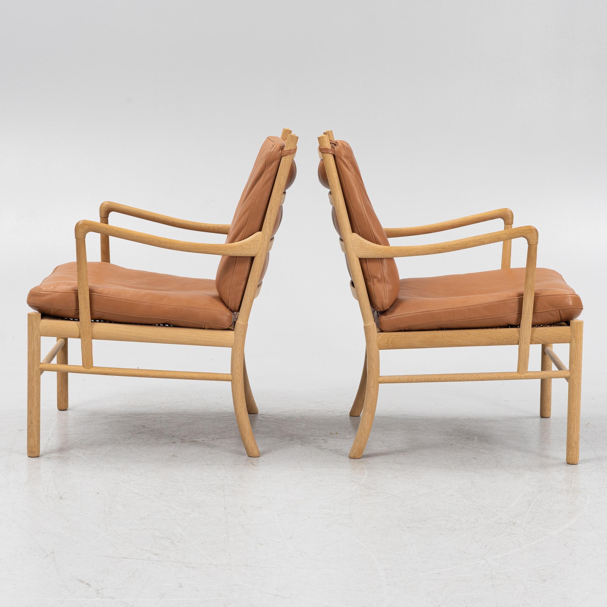 Ole Wanscher, fåtöljer, ett par, "Colonial Chair OW 149", Carl Hansen & Son, Danmark.
