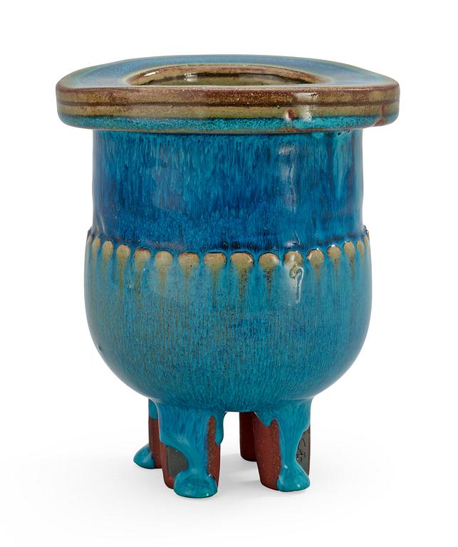 A Wilhelm Kåge 'Farsta' stoneware vase, Gustavsberg Studio 1958.