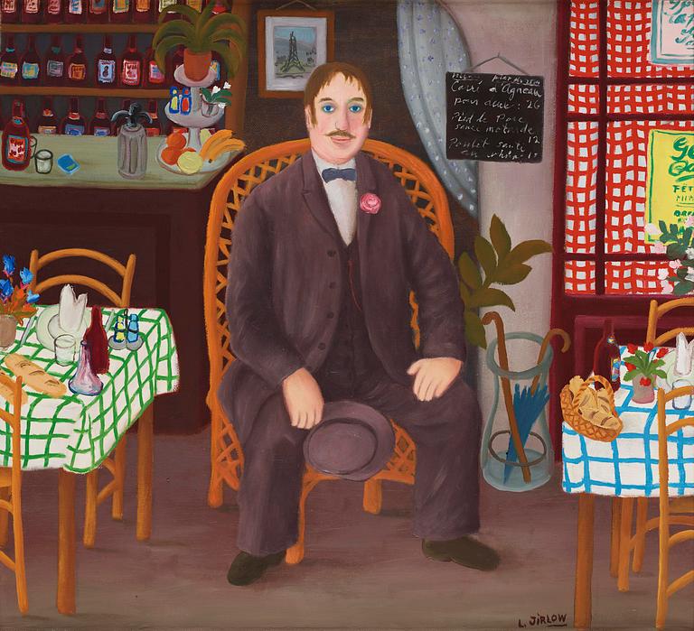 Lennart Jirlow, Man in restaurant interior.