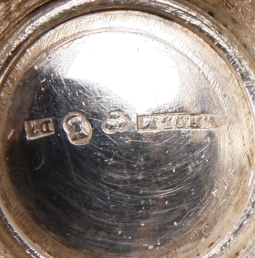 PARTI PRISPOKALER, 7 delar, silver, bla K. Andersson, Stockholm, 1900-talets första hälft.