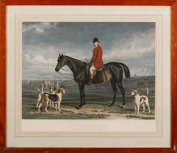 GRAVYRER, 2 st, bl a efter Stephen Pearce, England, 1800-tal.