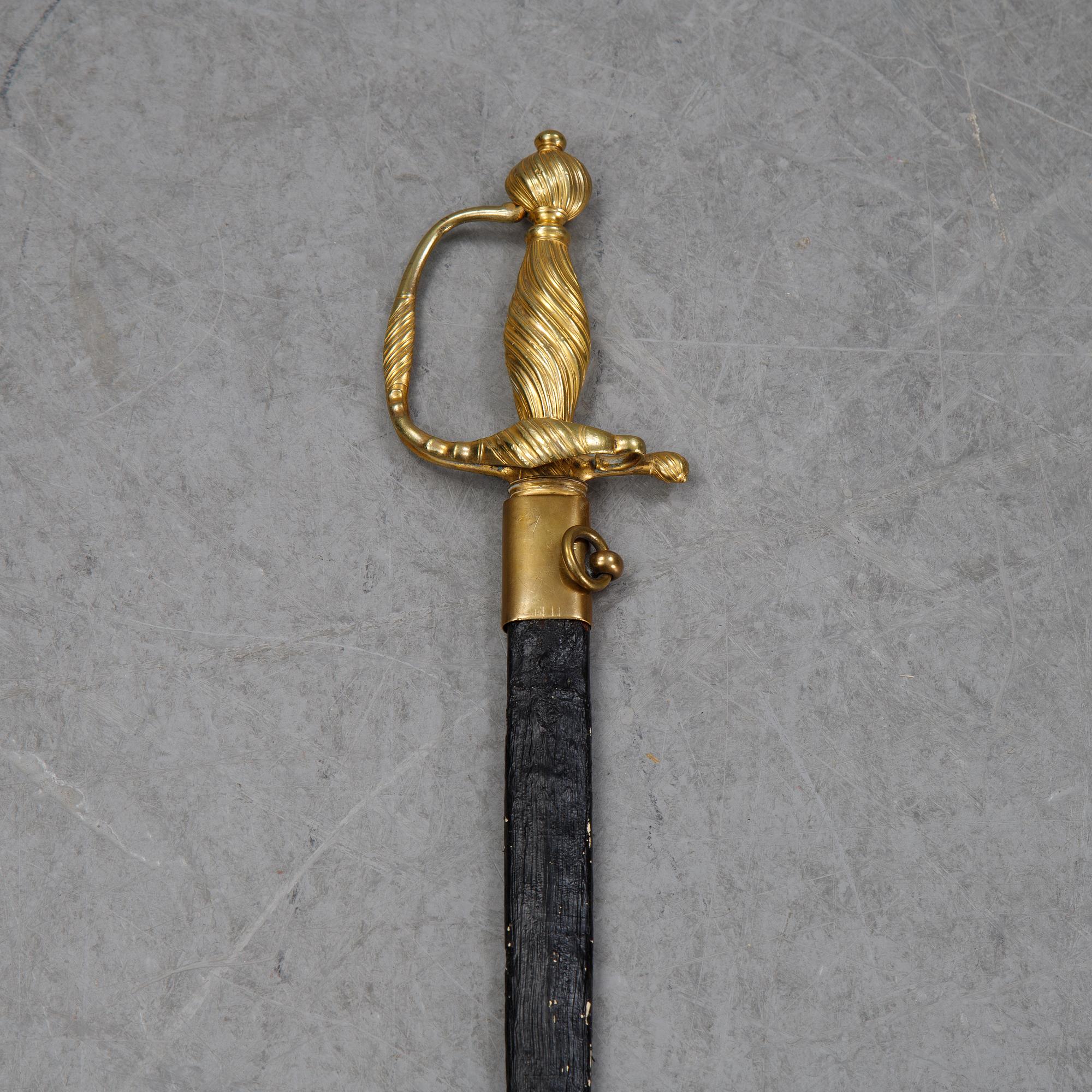A composite smallsword with scabbard, 19th Century.