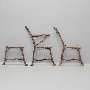 A bench parts, cast iron, early 20th century.