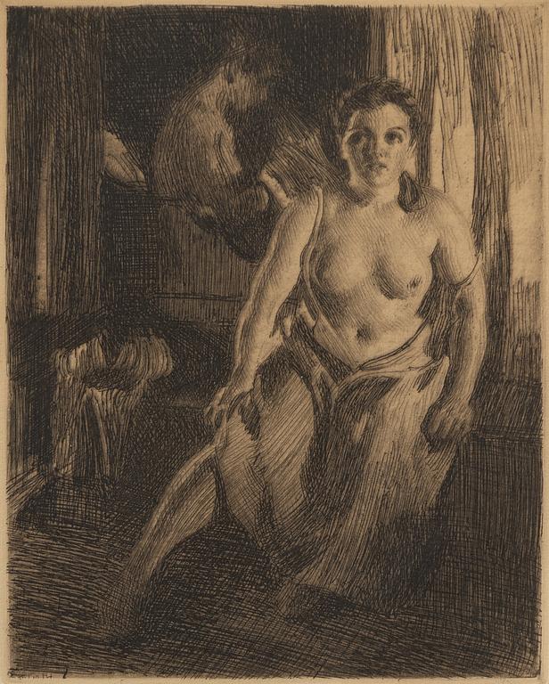 Anders Zorn, "Sängpallen".