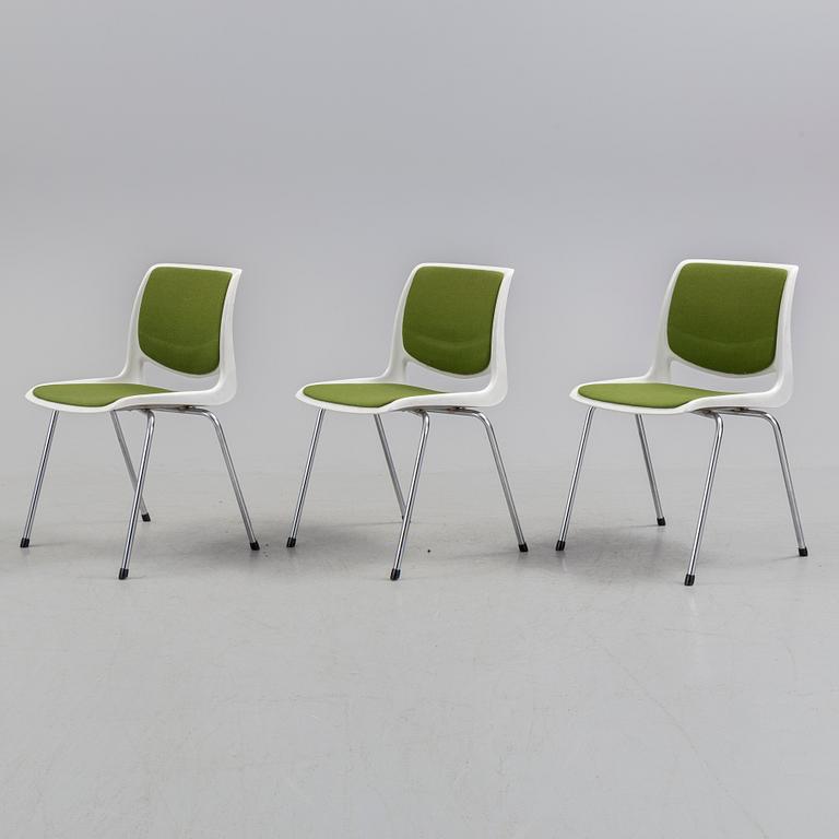 BENDT WINGE, a set of three chairs, Norway, 1970s.