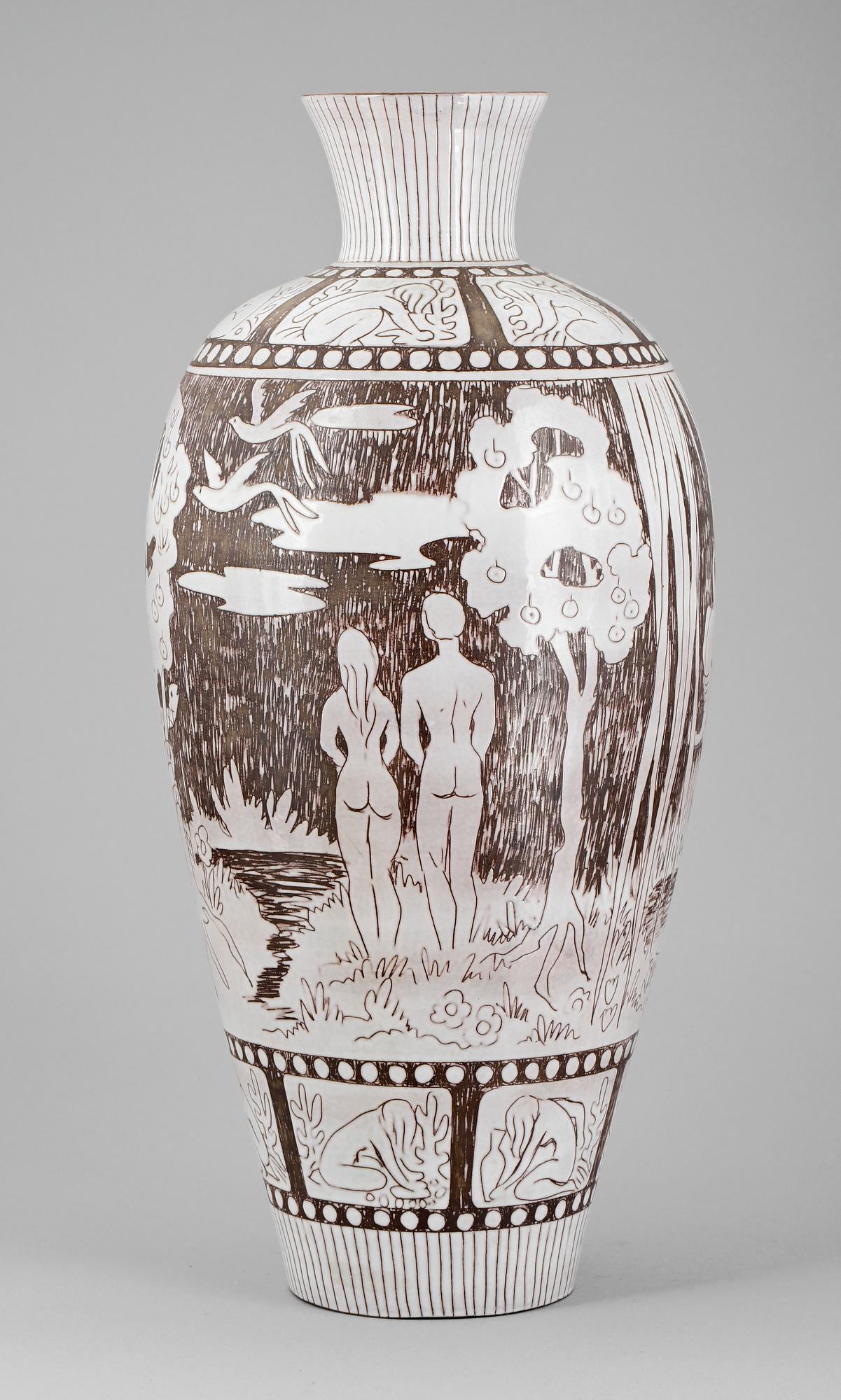 GOLVVAS, lergods, Sven Törngren, Törngrens krukmakeri, Falkenberg.