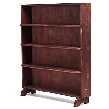 278. Axel Einar Hjorth, a stained pine "Sport" bookcase, Nordiska kompaniet, 1930's.