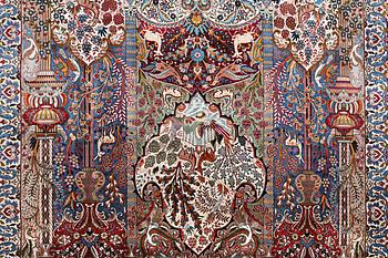 A carpet, Kashmar, ca 383 x 292 cm.