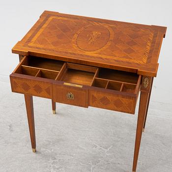 A Gustavian-style sewing table, 20th Century.