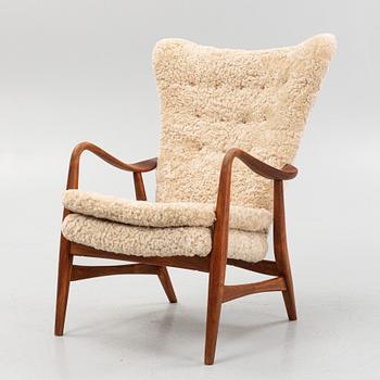 Ib Madsen & Hans Henry Schubell, attributed to, an armchair, Madsen & Schubell Co, Denmark, 1940's/50's.