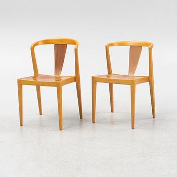 Axel Larsson, a pair of Swedish Modern chairs,  model "8-108", Svenska Möbelfabrikarna Bodafors, 1950s.