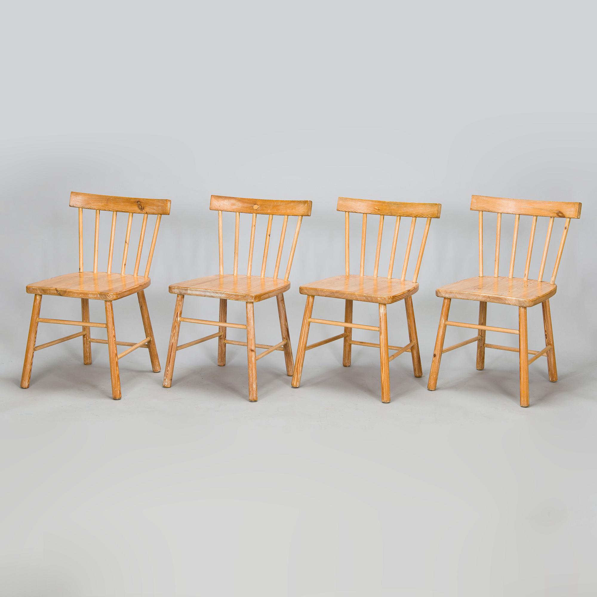 Aino Aalto, stolar, 4 st, modell 641, för Tornator Oy 1940-tal.