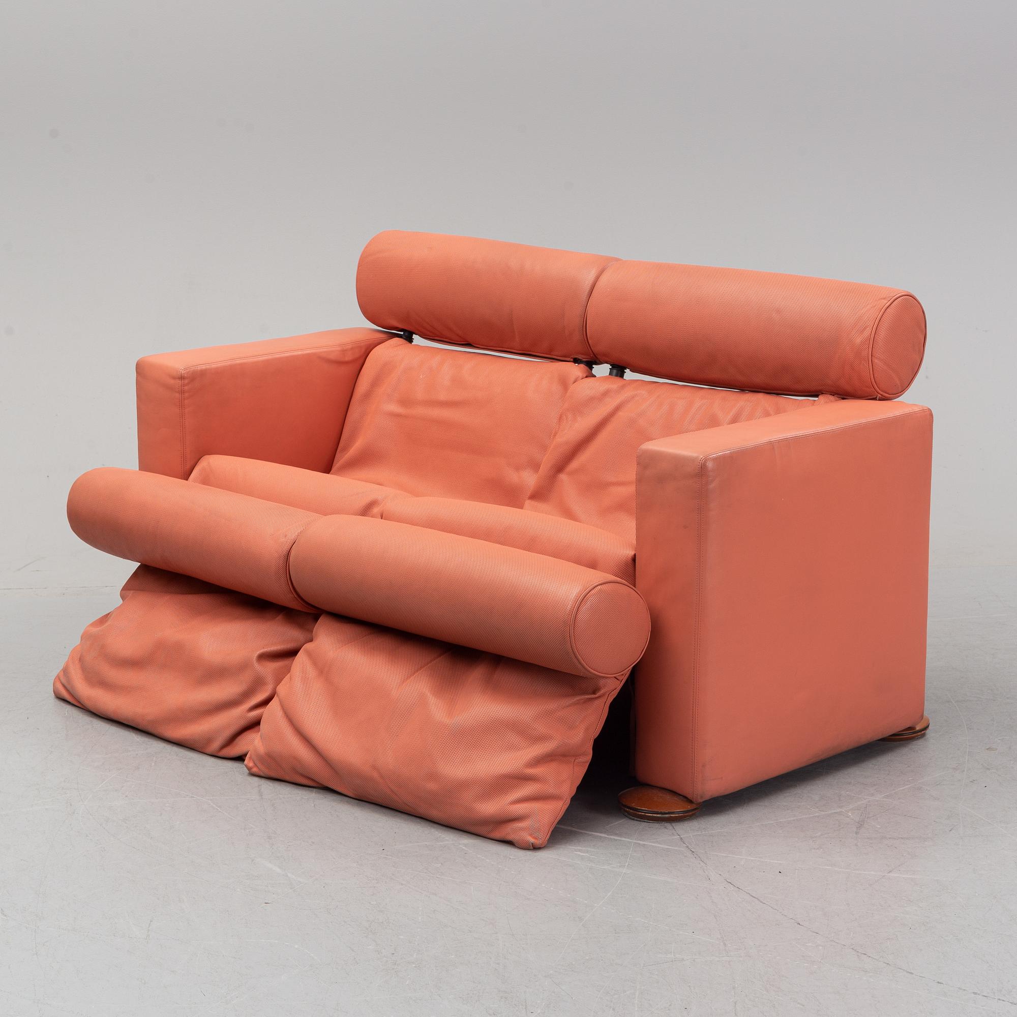 Gaetano Pesce, a leather sofa, Meritalia, Italy.