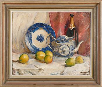 TURE ANDER, olja på pannå, signerad och daterad 37.