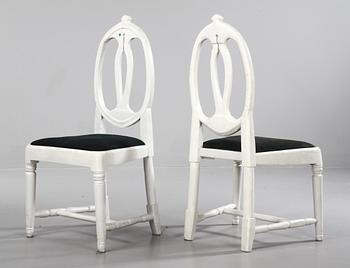 BORD, SOFFA samt STOLAR, 3 st, gustaviansk/gustaviansk stil, 1700/1800-tal.