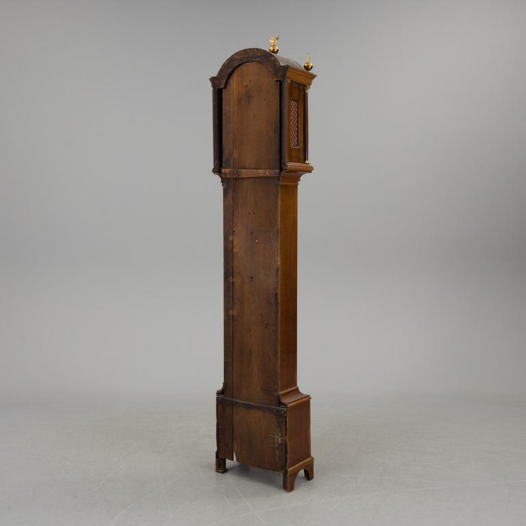 A mahogany veneered grandfather clock by John Parkes London.
