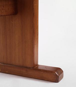 Carl Malmsten, a stained pine table, Sweden, 1930s.